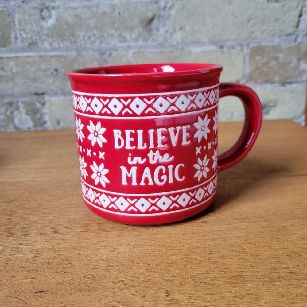 St. Nicolas Square Tahoe Tidings Ceramic Mug Believe in the Magic 16oz